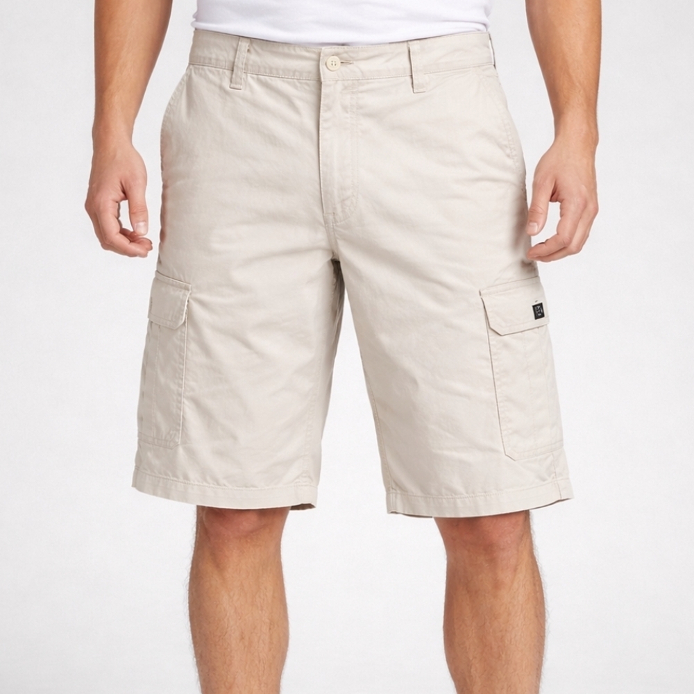 Ecko Unltd Men's 32 Cargo Shorts Khaki Y2K Utility Streetwear